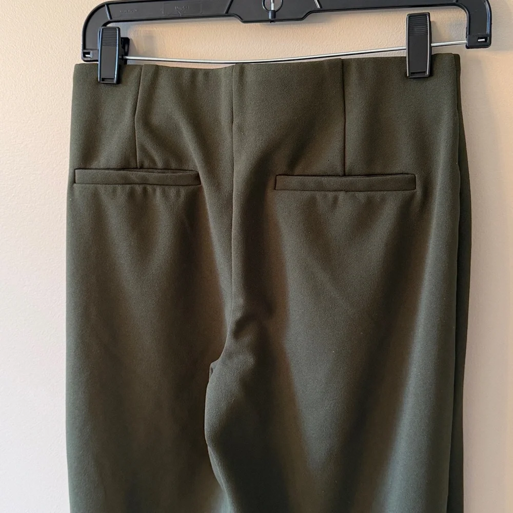 LOFT Green Wide Leg Culottes - Picture 3 of 3